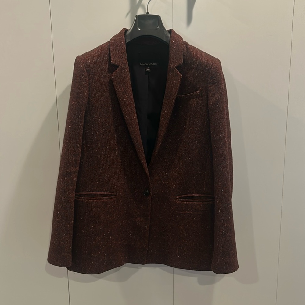 Banana republic tweed blazer